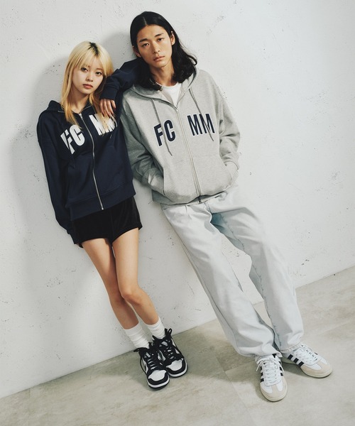 「FCMM」 ジップアップパーカー LARGE ネイビー メンズ_画像9