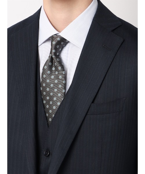 「SUIT SQUARE」 スーツ - ネイビー メンズの画像