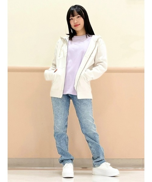 GAP ホワイト パーカー フロントジッパー Gap公式オンラインストア | リラックス GAPロゴ ジップアップパーカー