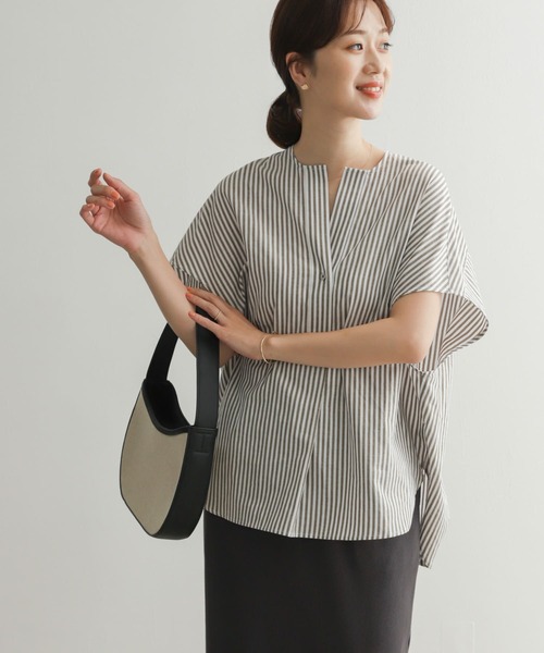 「URBAN RESEARCH DOORS」 半袖チュニック MEDIUM ブルー レディース_画像2