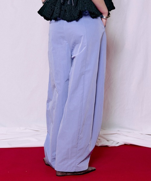 ワイドパンツ パンツ 「PRE-ORDER」Tuck Cocoon Color Pants/タックコクーンカラーパンツ レディース メンズの画像