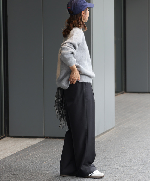 「JOURNAL STANDARD relume」 スラックス 38 ブラック レディースの画像