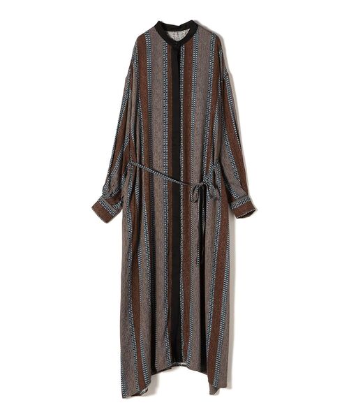 「SHIPS」 長袖ワンピース MEDIUM オリーブ レディース_画像8