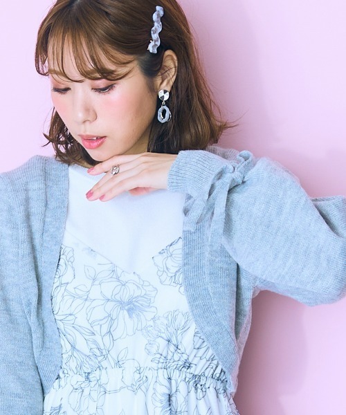 「marun」 キャミソールワンピース 4L ホワイト レディース_画像4