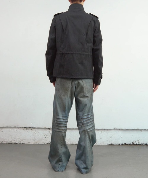 ジーンズ 「NVRFRGT」3D TWISTED WIDE LEG JEANS メンズの画像