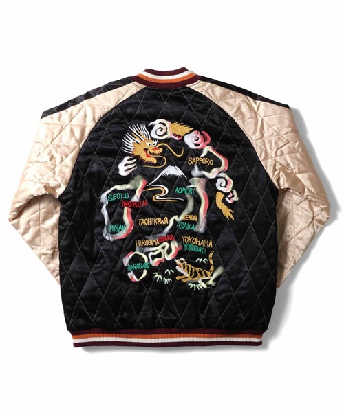 HOUSTON スカジャン ネイビー HOUSTON（ヒューストン） スカジャン X-LARGE ネイビー メンズ