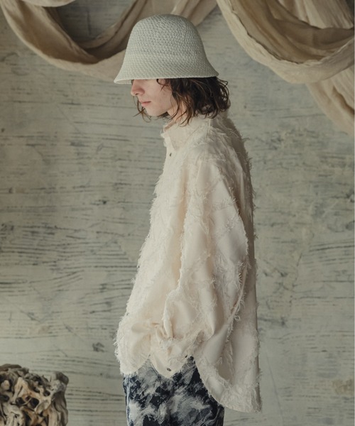 「Casper John」 長袖シャツ MEDIUM ブラック メンズ_画像4