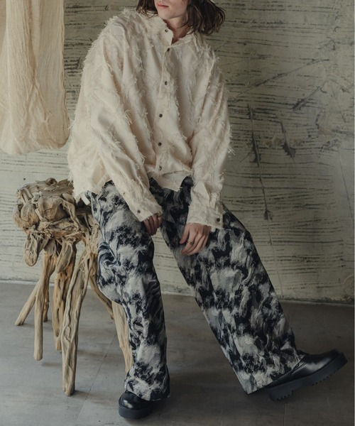 「Casper John」 長袖シャツ MEDIUM ブラック メンズ_画像6