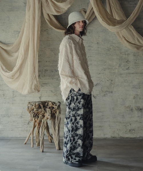 「Casper John」 長袖シャツ MEDIUM ブラック メンズ_画像9