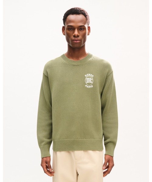 'KENZO Paris Emblem' エンブロイダリー ジャンパー イン コットン メンズの画像