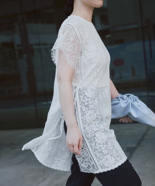 SLOBE IENA（スローブイエナ） ブラウス シャツ Lace layered
