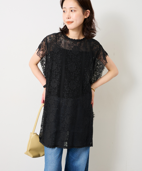 SLOBE IENA（スローブイエナ） ブラウス シャツ Lace layered
