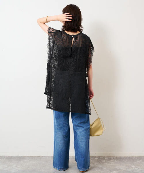 SLOBE IENA（スローブイエナ） ブラウス シャツ Lace layered