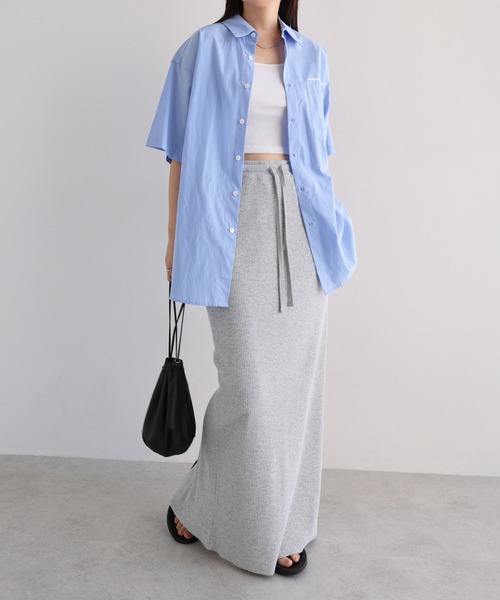 「ANME」 半袖シャツ L ブルー レディース_画像6