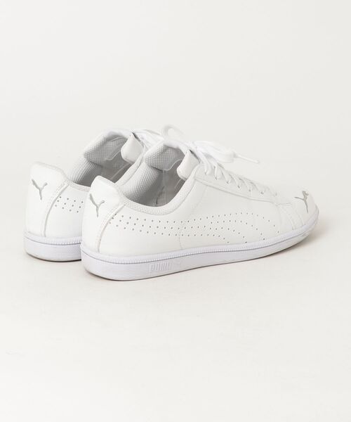 「PUMA」 ローカットスニーカー 24.5cm ホワイト×シルバー メンズ_画像2