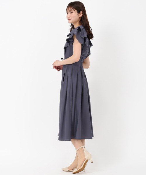 「MISCH MASCH」 半袖ワンピース M ベージュ レディース_画像7
