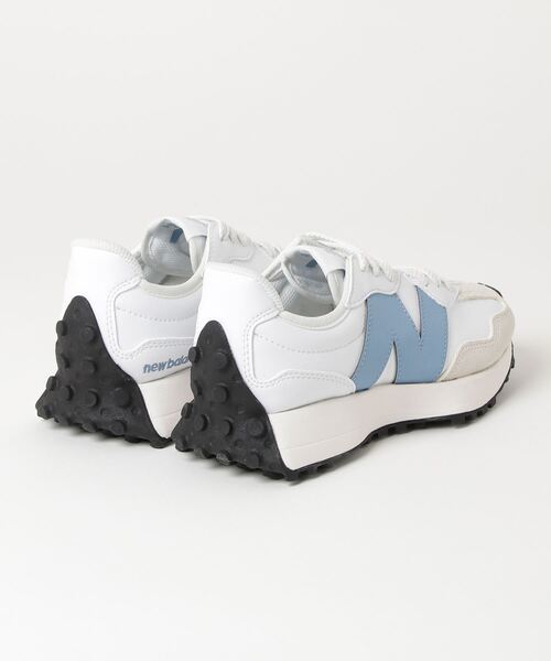 「New Balance」 ローカットスニーカー 24.5cm ホワイト×グリーン メンズ_画像2