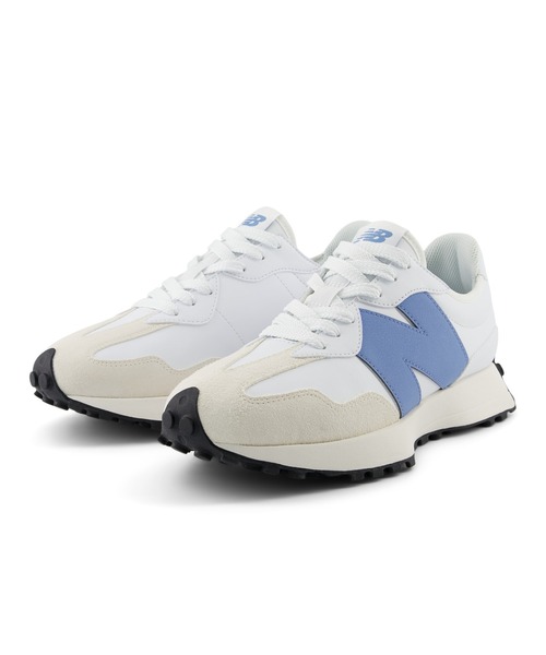 「New Balance」 ローカットスニーカー 24.5cm ホワイト×グリーン メンズ_画像4