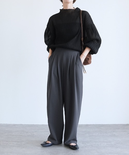 「reca」 長袖ブラウス M ブラック レディース_画像5