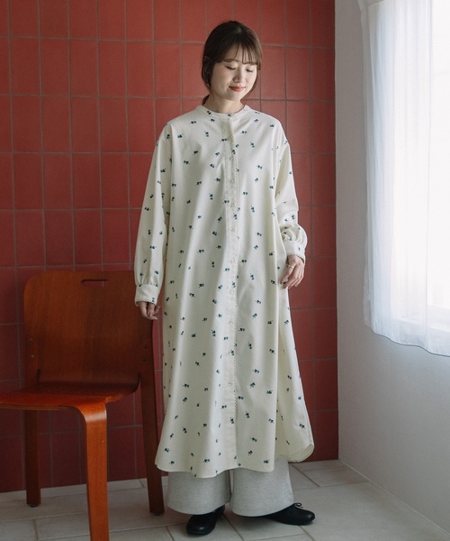 「POU DOU DOU」 長袖ワンピース 3 キナリ レディース_画像6