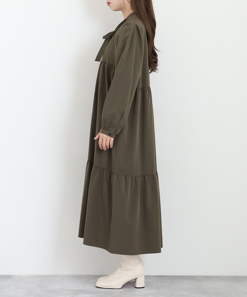 「EGLANTINE」 長袖ワンピース 40 グレイッシュブルー レディース_画像8
