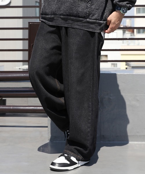 「8(eight)」 デニムパンツ MEDIUM ブラック メンズ_画像2