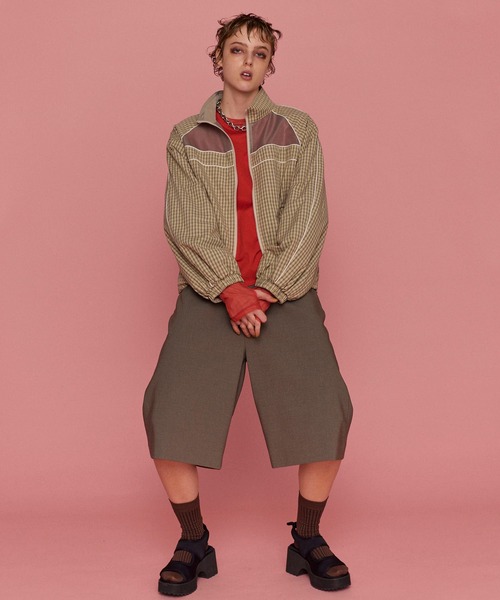 「MAISON SPECIAL」 長袖カットソー FREE レッド レディース_画像4