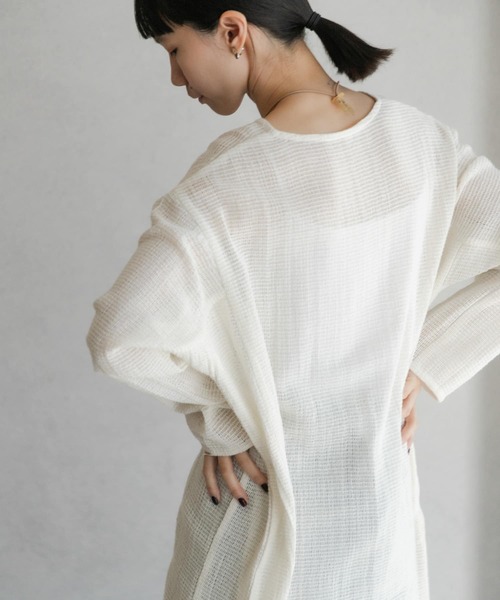 「URBAN RESEARCH DOORS」 長袖ワンピース MEDIUM ベージュ レディース_画像5