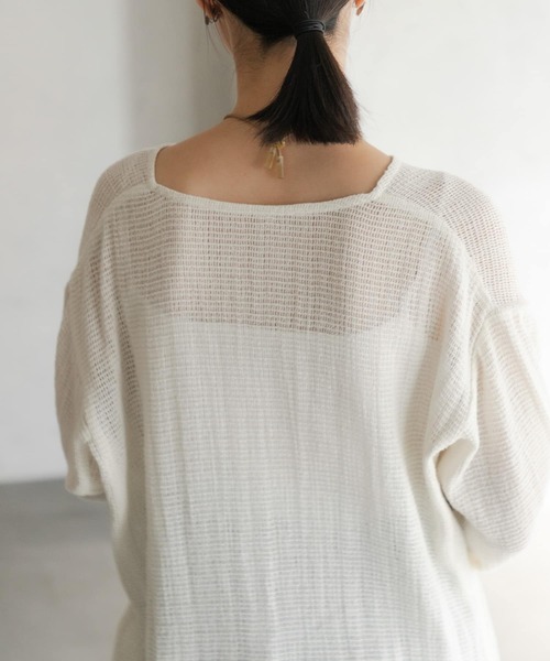 「URBAN RESEARCH DOORS」 長袖ワンピース MEDIUM ベージュ レディース_画像7