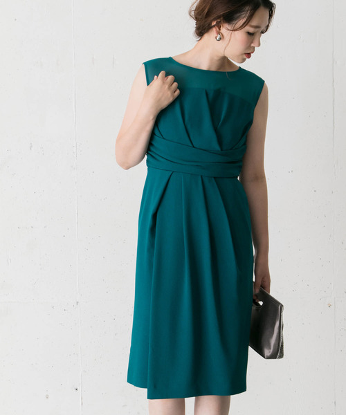 新品 配色レースミディドレス アーバンリサーチロッソ サイズ38 配色  