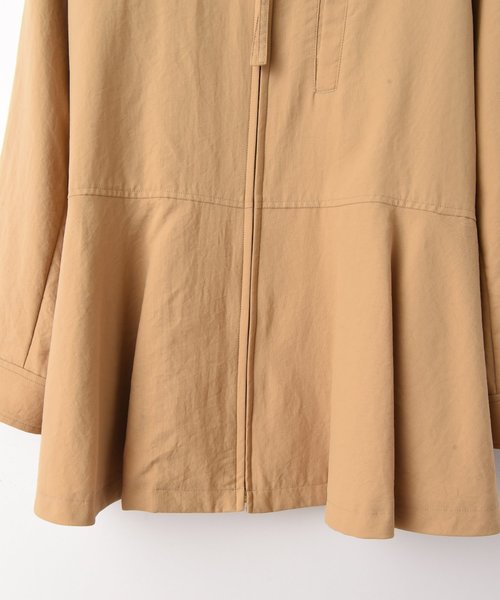 NEW安い ジャケット PayPayモール店 - 通販 - PayPayモール ノーカラージャケット へプラム切替ブルゾン ZOZOTOWN 爆買い100%新品
