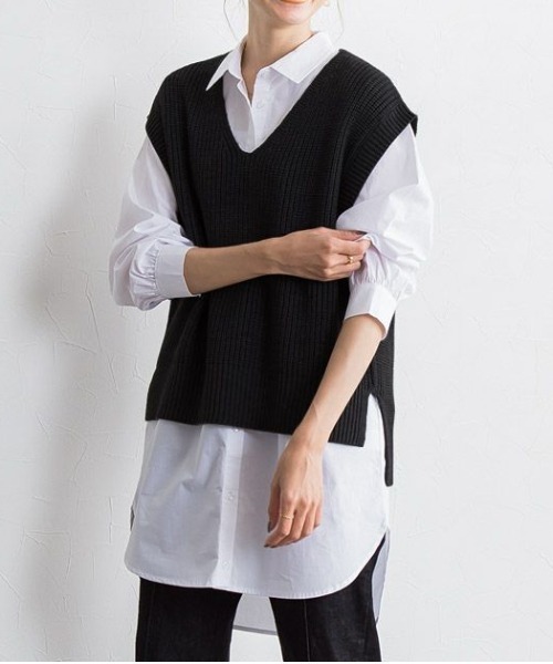 ニット ニットベスト ロングシャツセット Zozotown Paypayモール店 通販 Paypayモール