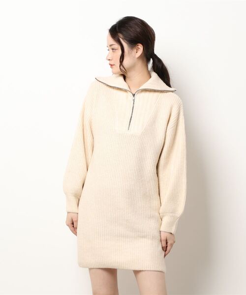 通販低価 ワンピース 通販 Paypayモール ハーフｚｉｐ畦ニットワンピース Zozotown Paypayモール店 定番新品 Vanderschooten Com