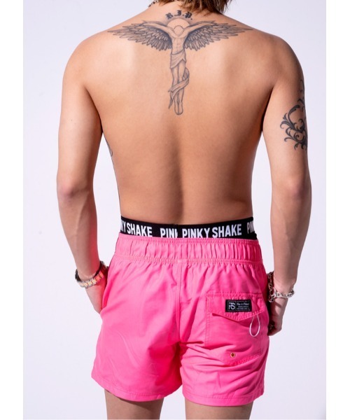 水着 neon arabic logo shorts メンズ_7
