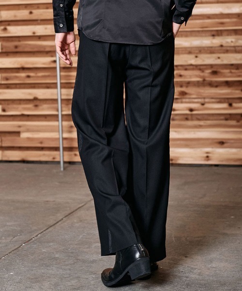 NO ID.（ノーアイディー） パンツ mp11509- ハイウエストワイド