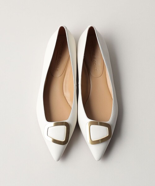 【美品】ODETTE E ODILE フラットパンプス　オブリークバックル ODETTE E ODILE パンプス オブリークバックル フラット10