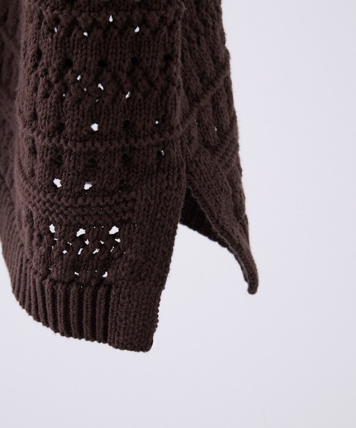 VELNUS ポロシャツ 「VELNUS」Watermark knitting loose Half