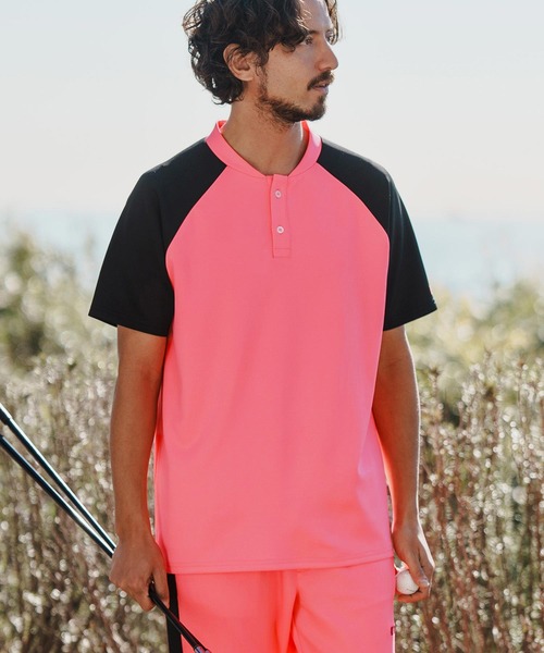 felkod（フィルコッド） ポロシャツ mhs2130- Neon Color Raglan Mock