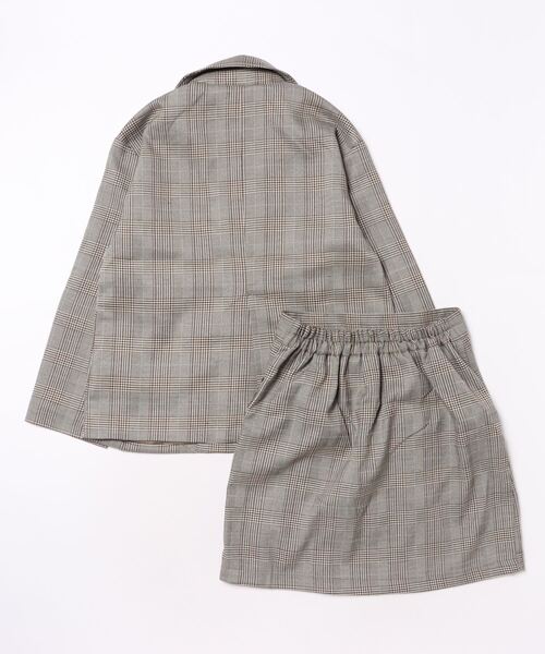 yproject　チェック　ジャケットワンピ LOVETOXIC ワンピース チェックSET UP キッズ 子供服 女の子
