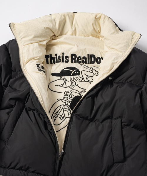 kaoyorinakami ダウンジャケット ダウン reversible down jacket