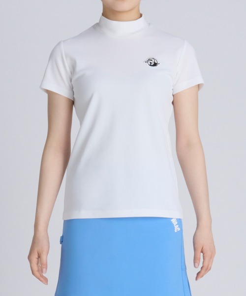 tシャツ Tシャツ 「WAAC」WOMENS リサイクル鹿の子 半袖モックネック 