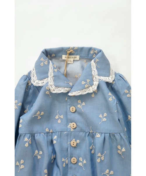 FISH & KIDS ワンピース　2-3Y ワンピース 「FISH ＆ KIDS」BLUE FARMER DRESS キッズ 子供服 女の子