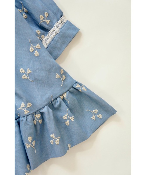 ワンピース 「FISH ＆ KIDS」BLUE FARMER DRESS キッズ 子供服 女の子