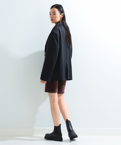 Ray BEAMS パンツ カット コーデュロイ バイカー ショーツ