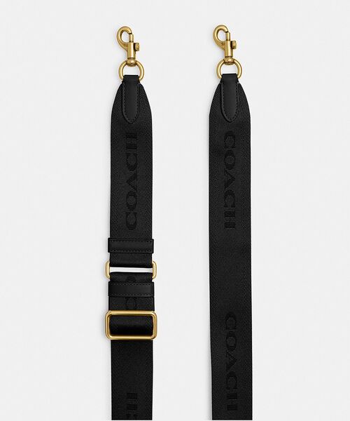 【美品/箱付】COACHストラップサンダル シグネチャー COACH（コーチ） トーナル シグネチャー ウェビング ストラップ