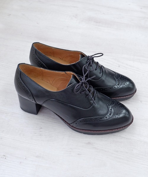 モードカオリ（MODE KAORI）/ウィングチップレースアップブーティ/21515 MODE KAORI（モードカオリ） ローファー ウィングチップレースアップ