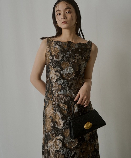 【美品】Wandering jacquard dress オケージョンドレス LE'RURE ドレス Wandering jacquard dress : ZOZOTOWN Yahoo!店