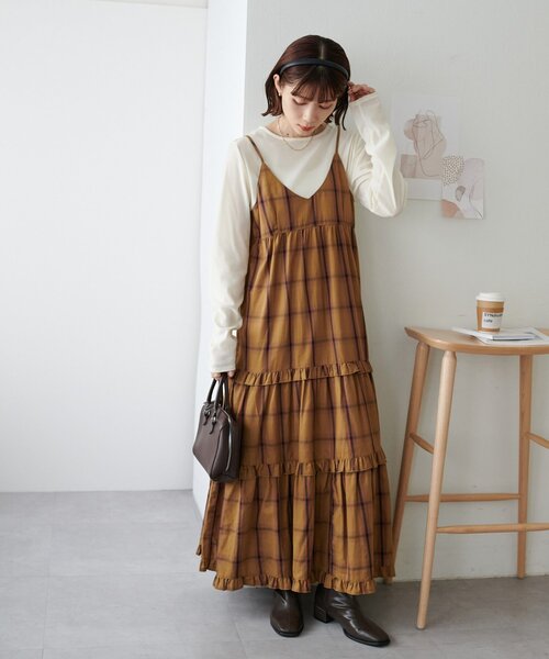 Discoat（ディスコート） ワンピース 「WEB限定」チェックティアード