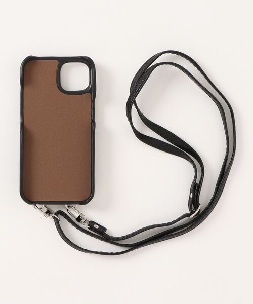 リアルレザー ロゴiphoneケース スマホケース ショルダーバッグ adjustable-