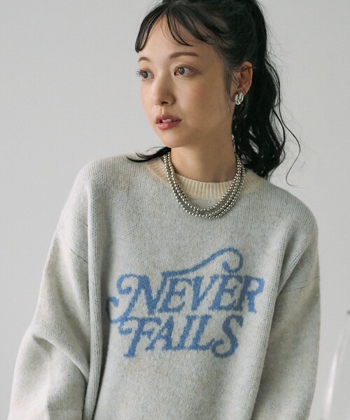 FREAK'S STORE ニット セーター ペールカラー ジャガード